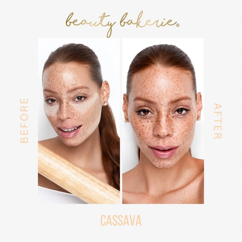 NEW beauty bakerie bite size pinch of flour Loose Setting Powder in Cassava